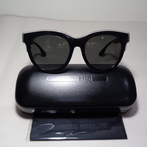 McQ by Alexander McQueen MQ0054S Black New Men's Sunglasses - Picture 1 of 15